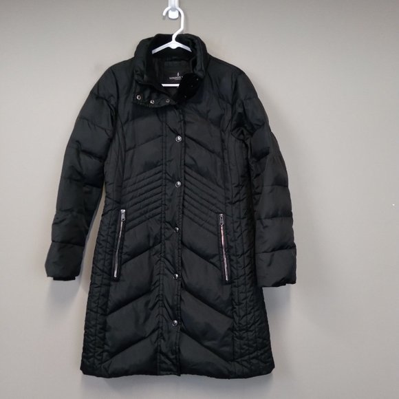 women's tower by london fog hooded puffer heavyweight jacket